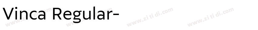 Vinca Regular字体转换